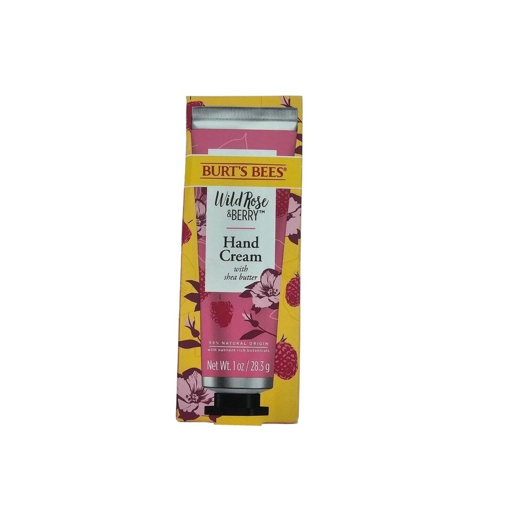Burt's Bees Hand Cream WILD ROSE & BERRY w/ Shea Butter 1 oz